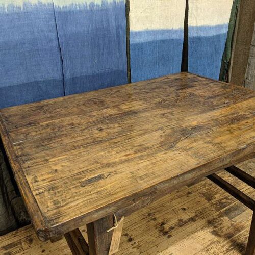 Antique Provincial Chinese Elm Wood Table