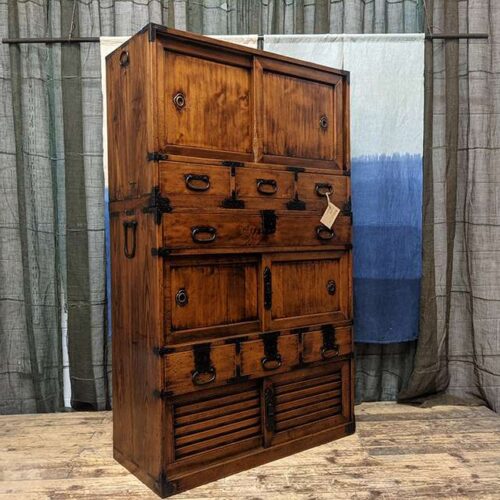 Japanese Storage Cabinet - Cedar & Iron