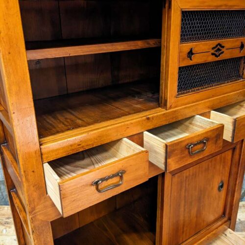Antique Japanese Cedar Mizuya, Kitchen Cabinet