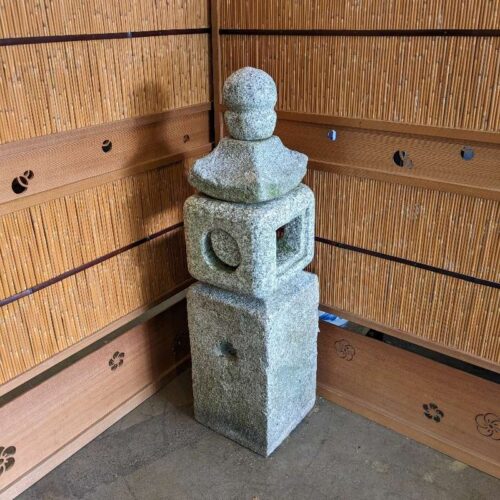 Antique Japanese Granite Temple Lantern, Ishi-Doro