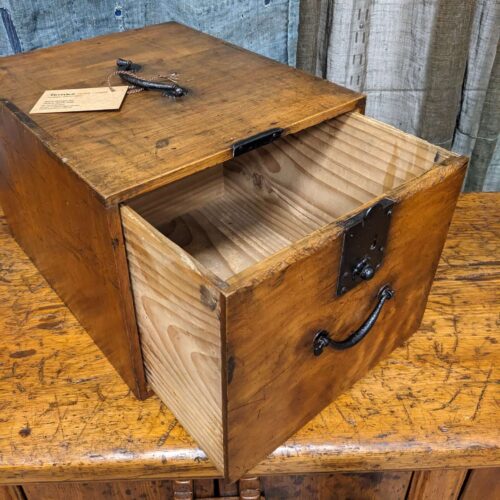 Antique Japanese Single Drawer Box
