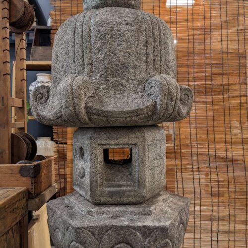 Antique Japanese Rikyu Garden Lantern - Granite | 1800's