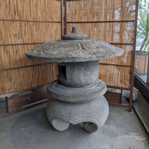Antique Japanese Yukimi Lantern - Granite | Early 1900's