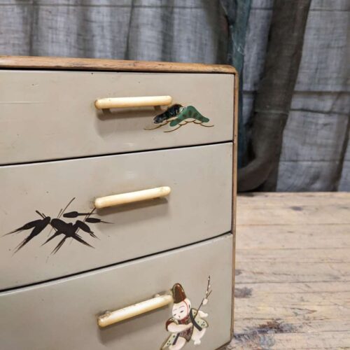Japanese Three-Drawer Box - Lacquered | 1960's
